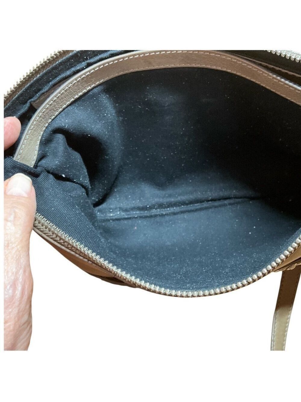CELINE DION Genuine Leather ‘Cadence’ Crossbody / Clutch Bag Removable Strap - Picture 11 of 12